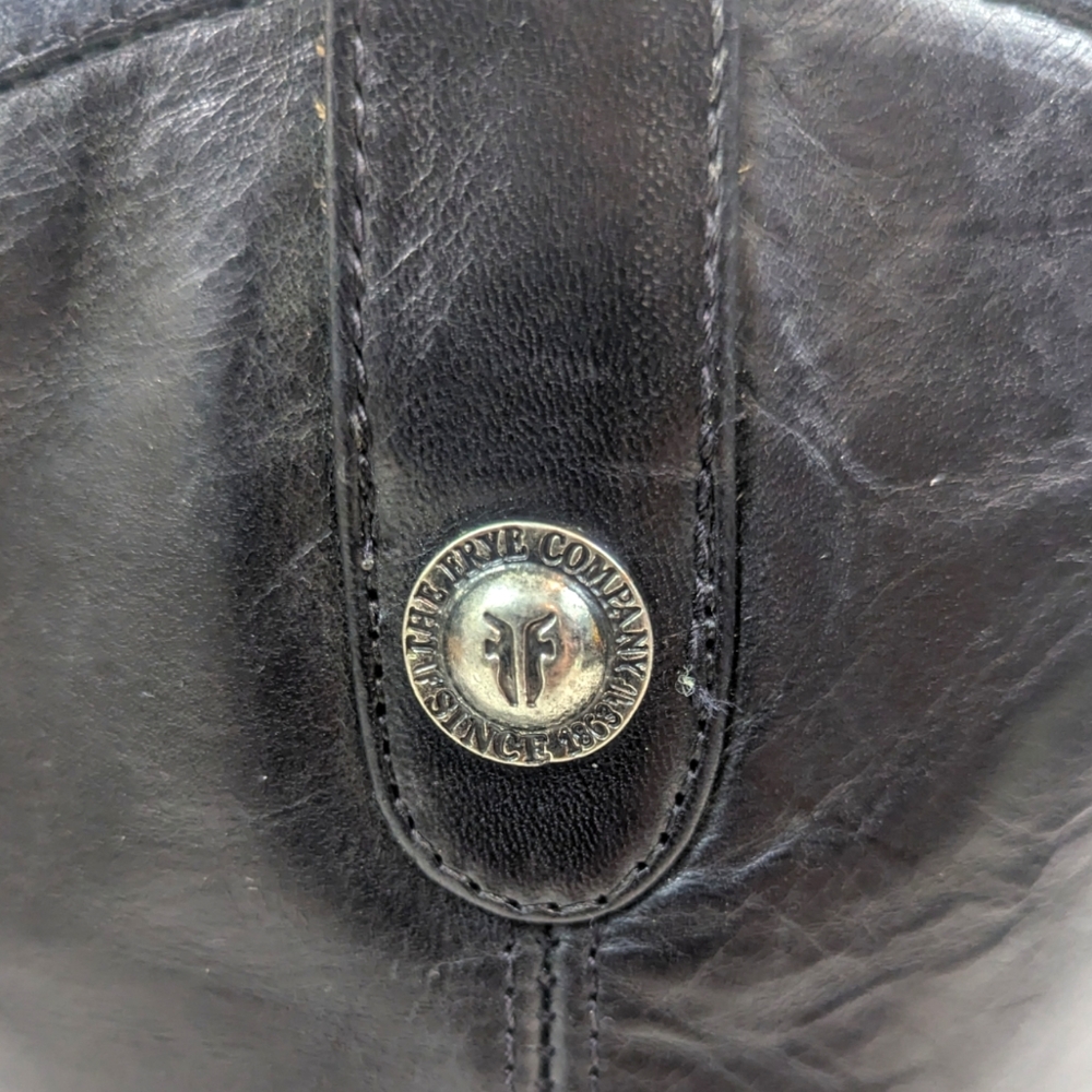 Frye Melissa Button Tall Leather Riding Boots Equestrian Boot Womens 7.5 Black - Picture 3 of 15